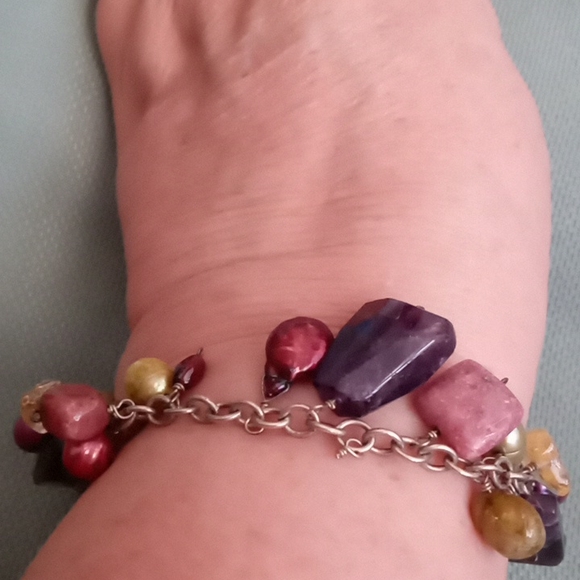 MULTI-GEM CHARM BRACELET - Picture 6 of 6